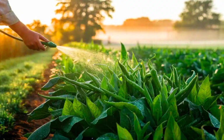 Quelle est la meilleure heure pour arroser les haricots vert quand il fait très chaud : à l’aube ou tard le soir ?